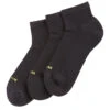 HUE 3 Pack Air Cushion Quarter Top Sock -Wacoal Shop U12800 HUE air cushion quarter top 3 pack black pack