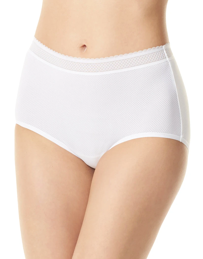 Warner's Breathe Freely Brief Panty With Lace RS4901P 4 Warner's Breathe Freely Brief Panty With Lace RS4901P - Image 2