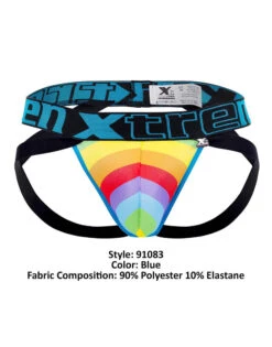 Xtremen Microfiber Pride Jockstrap 91083 -Wacoal Shop Xtremen 91083 Blue 4