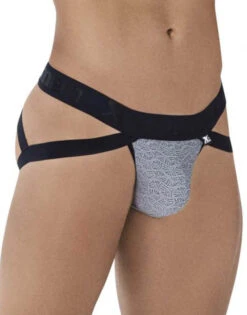 Xtremen Microfiber Jacquard Jockstrap 91085 -Wacoal Shop Xtremen 91085 Gray 3